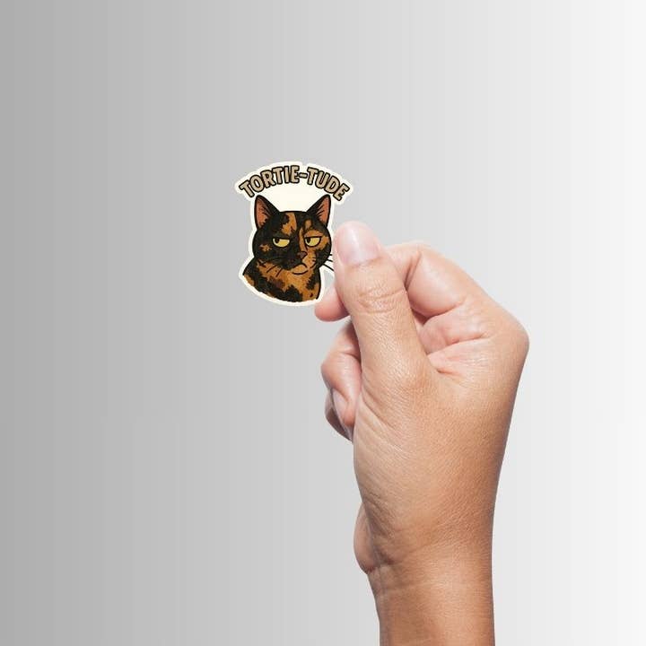 TORTIE-TUDE CAT STICKER