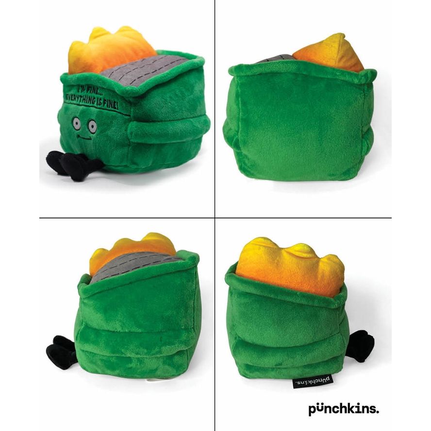 PUNCHKINS EVERYTHING IS FINE DUMPSTER FIRE PLUSH