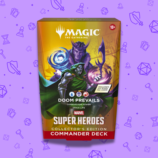 MAGIC THE GATHERING MARVEL SUPER HEROES DOOM PREVAILS COLLECTOR COMMANDER DECK PREORDER
