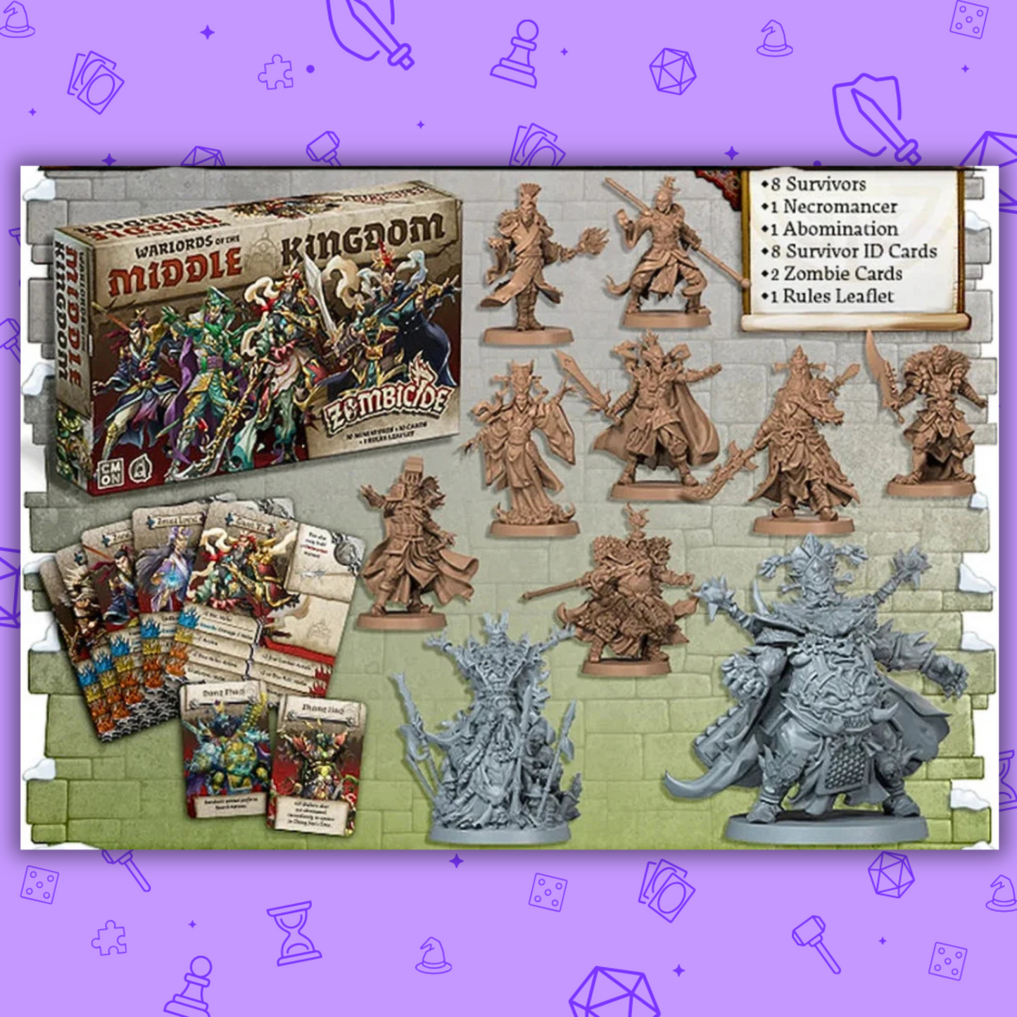 ZOMBICIDE WHITE DEATH WARLORDS OF THE MIDDLE KINGDOM (KICKSTARTER EXCLUSIVE)