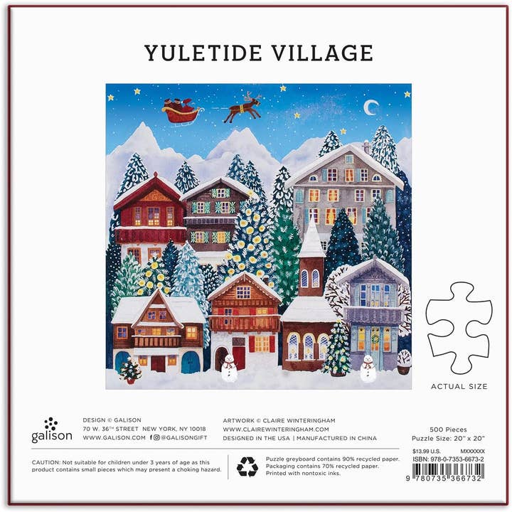 YULETIDE VILLAGE 500PC PUZZLE