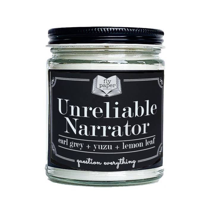UNRELIABLE NARRATOR EARLY GREY YUZU LEMON JAR CANDLE