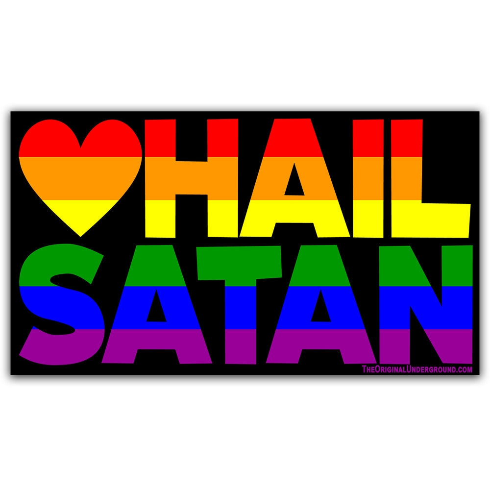 RAINBOW HAIL SATAN STICKER