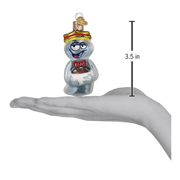 BOO BERRY GLASS HOLIDAY ORNAMENT