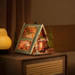 A-FRAME CABIN 3-D WOODEN MINIATURE HOUSE KIT