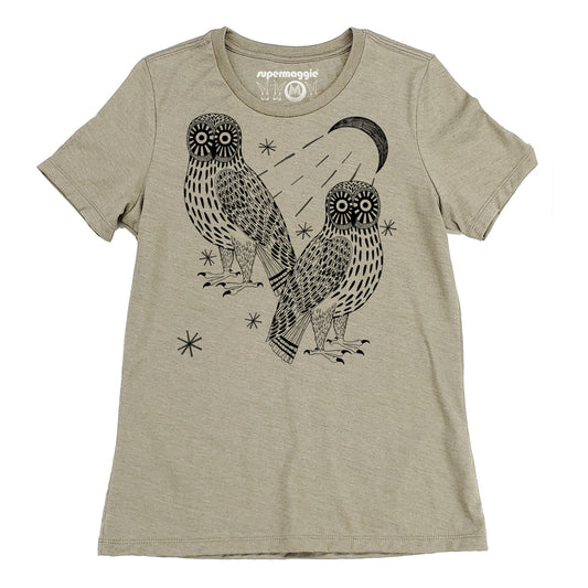 MAGIC OWLS WOMEN'S TEE BY SUPERMAGGIE