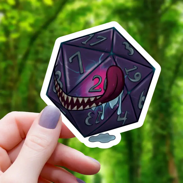 HUNGRY POLYHEDRAL MIMIC MONSTER STICKER