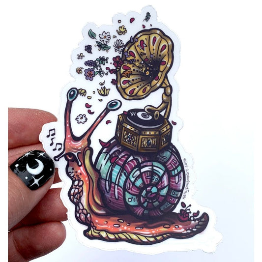 SLOW SONG SNAIL STICKER