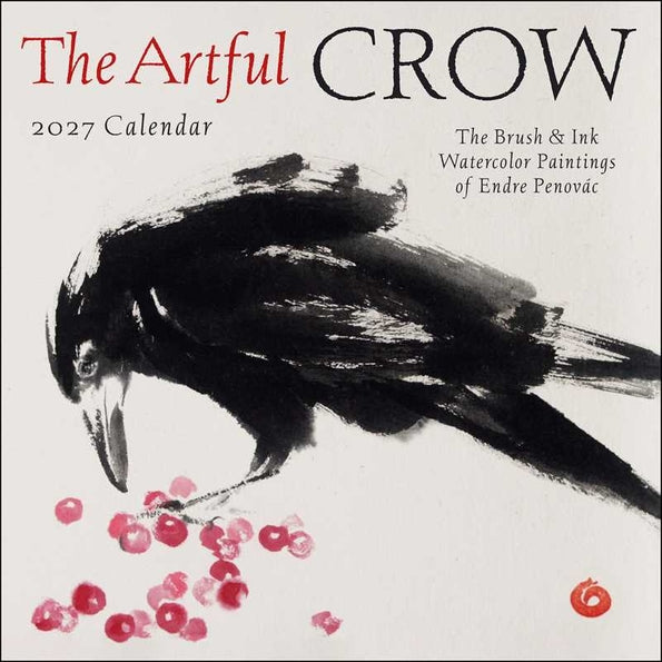 ARTFUL CROW 2027 WALL CALENDAR BY ENDRE PENOVÁC