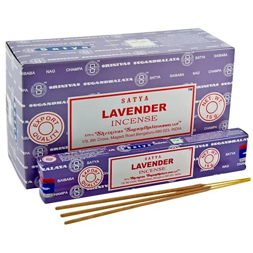 SATYA ENGLISH LAVENDER INCENSE STICKS