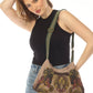 BUTTERFLY SUNFLOWER CANVAS PURSE