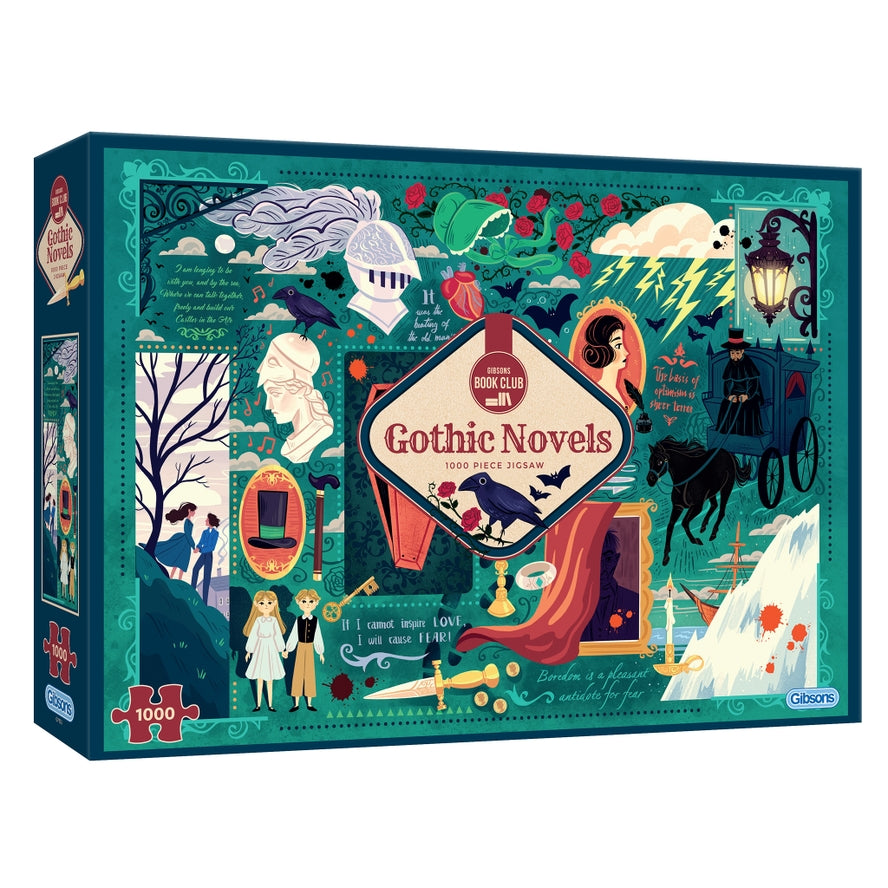 BOOK CLUB: GOTHIC NOVELS 1000PC PUZZLE