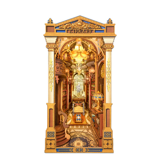 LIBRARY OF WONDERS 3-D WOODEN BOOK NOOK KIT
