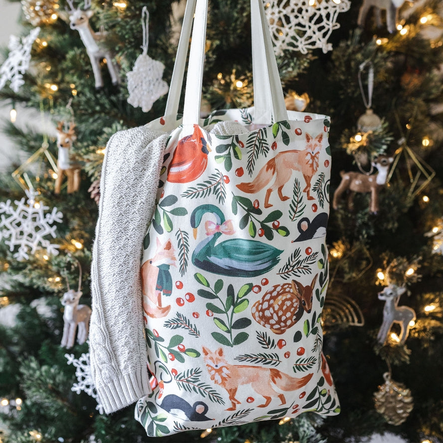 WOODLAND ANIMALS TOTE BAG