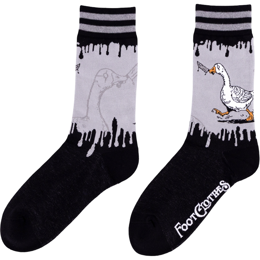 NOT SO SILLY GOOSE CREW SOCKS BY FOOTCLOTHES