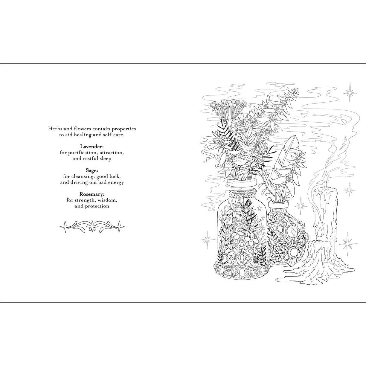 BELIEVE IN MAGIC- AN ENCHANTING COLORING BOOK BY CLAIRE SCULLY