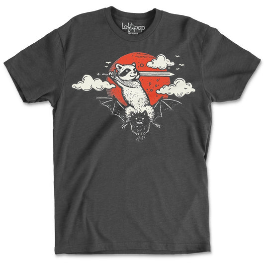 ADVENTURE RACCOON RPG T-SHIRT