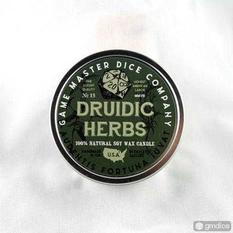 DRUIDIC HERBS 8oz GAMING CANDLE