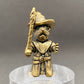 MINATURE BRASS MOUSE WIZARD