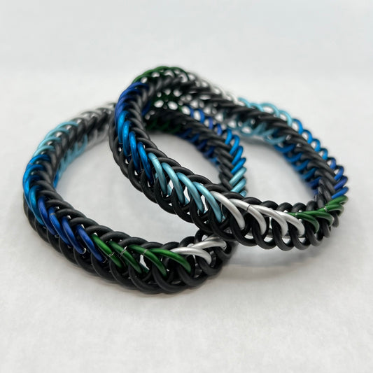 GAY MEN PRIDE CHAINMAIL BRACELET