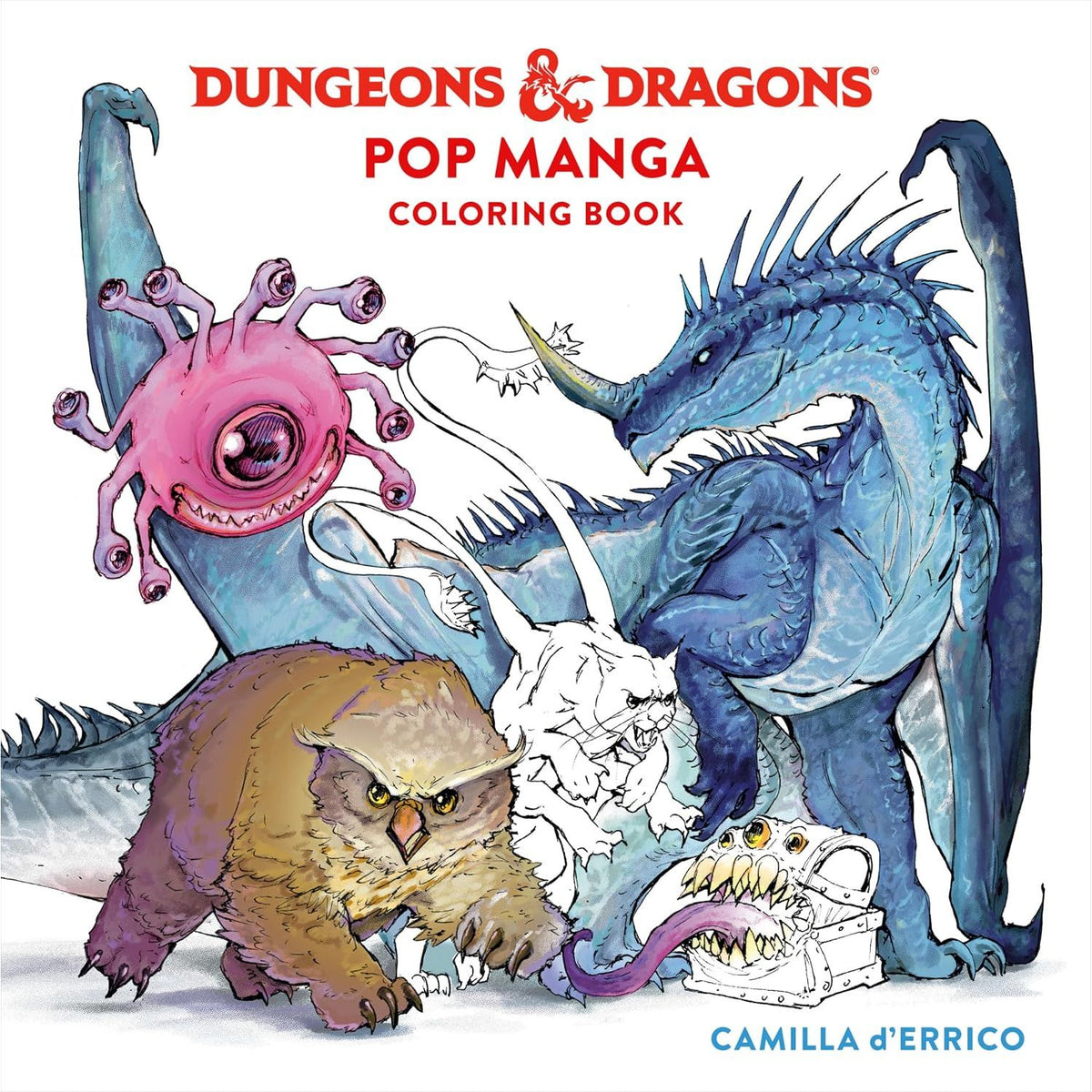 DUNGEONS & DRAGONS POP MANGA COLORING BOOK
