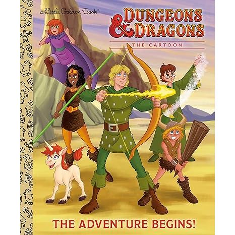DUNGEONS AND DRAGONS THE CARTOON: THE ADVENTURE BEGINS A LITTLE GOLDEN BOOK