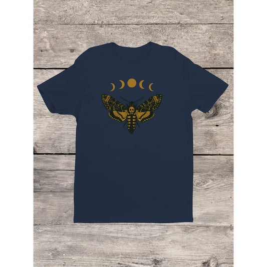 CELESTIAL MOTH WITH MOON PHASES T-SHIRT