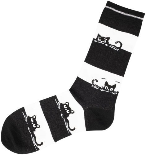 STRIPED KITTY SOCKS
