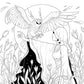 MYTHOGRAPHIC COLOR AND DISCOVER: ROMANTASY: AN ARTIST’S COLORING BOOK OF FANTASY ROMANCE BY WERONIKA KOLINSKA