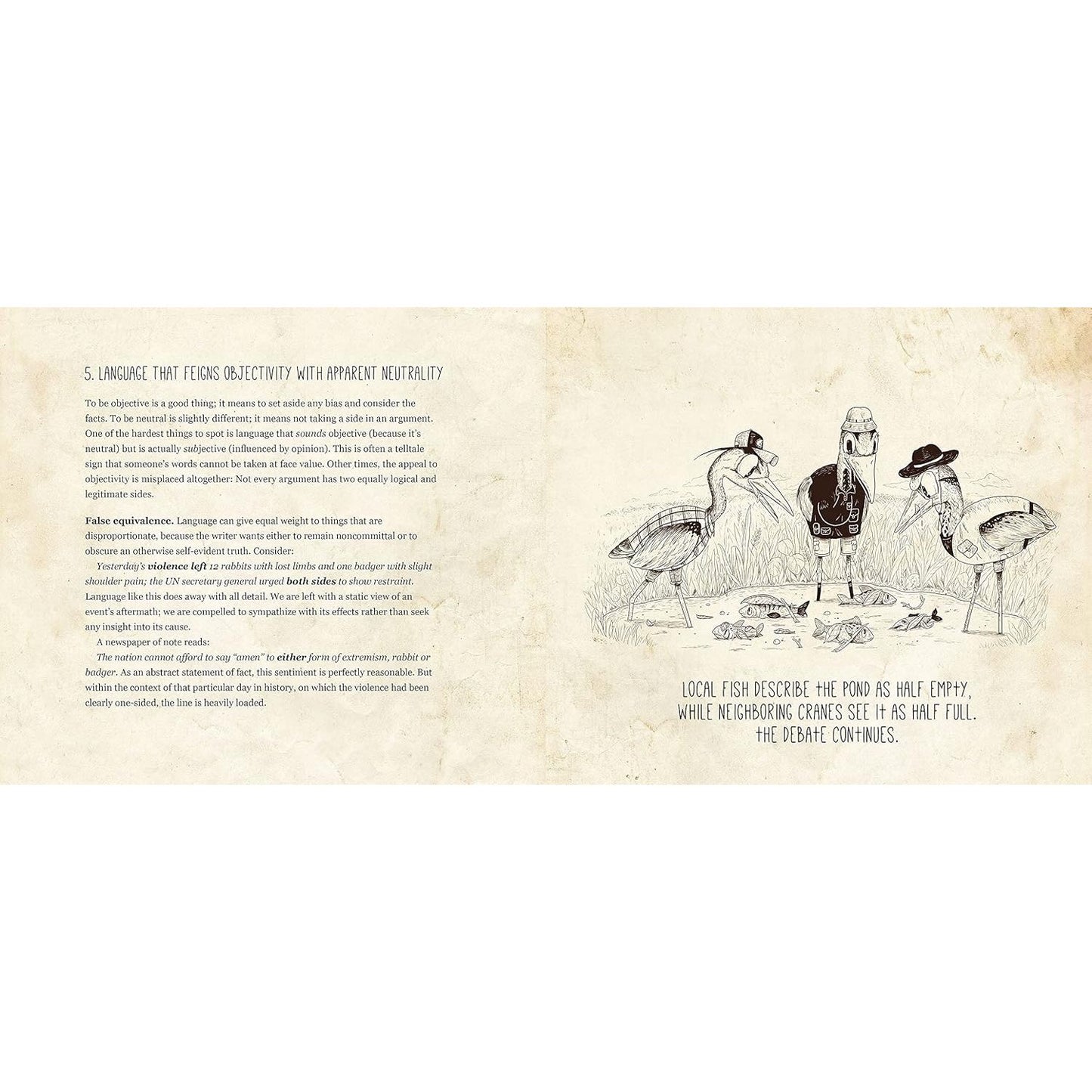 AN ILLUSTRATED BOOK OF LOADED LANGUAGE BY ALI ALMOSSAWAI