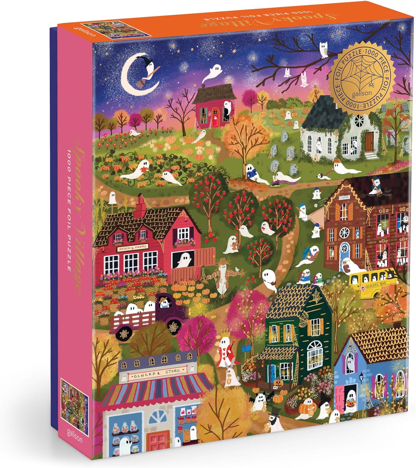 SPOOKY VILLAGE 1000 PIECE FOIL PUZZLE