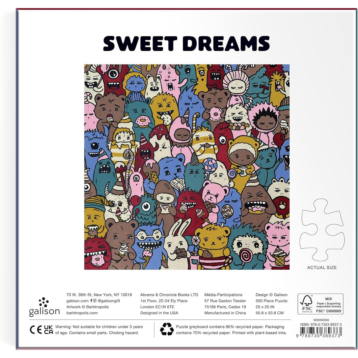 BARBTROPOLIS SWEET DREAMS 500 PIECE FOIL PUZZLE