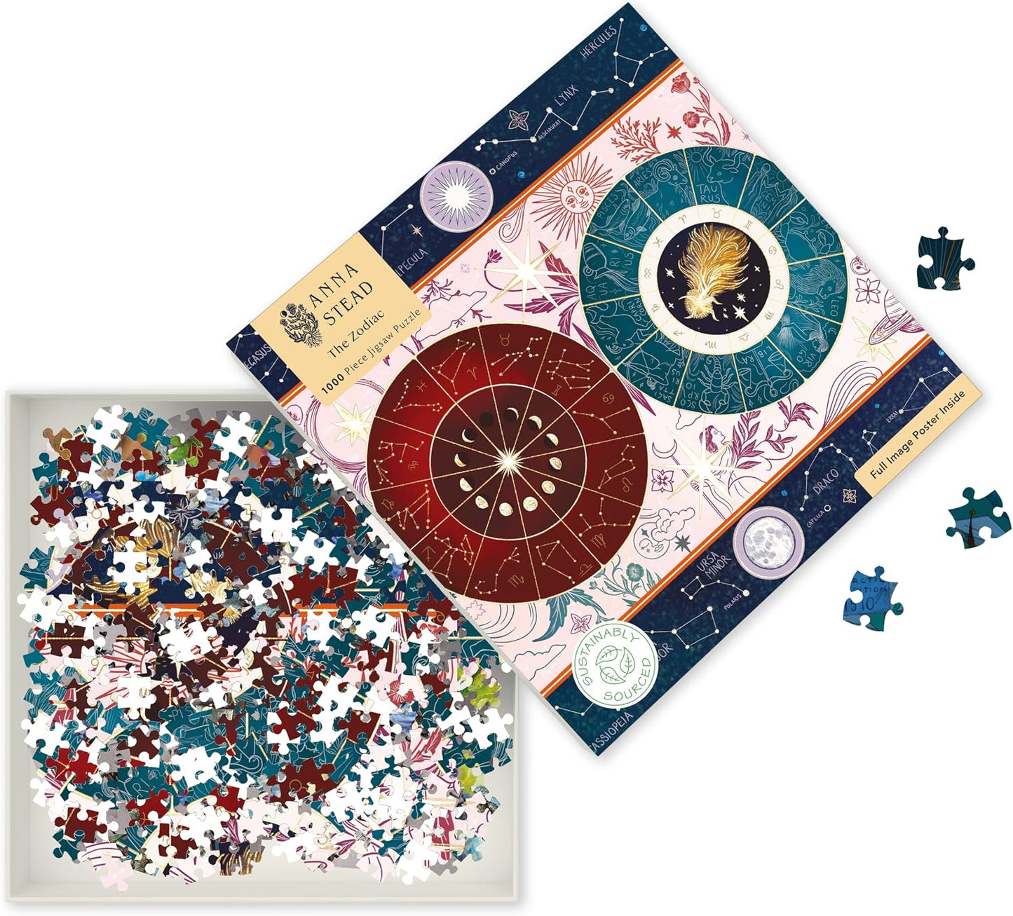 THE ZODIAC 1000 PIECE PUZZLE BY ANNA STEAD