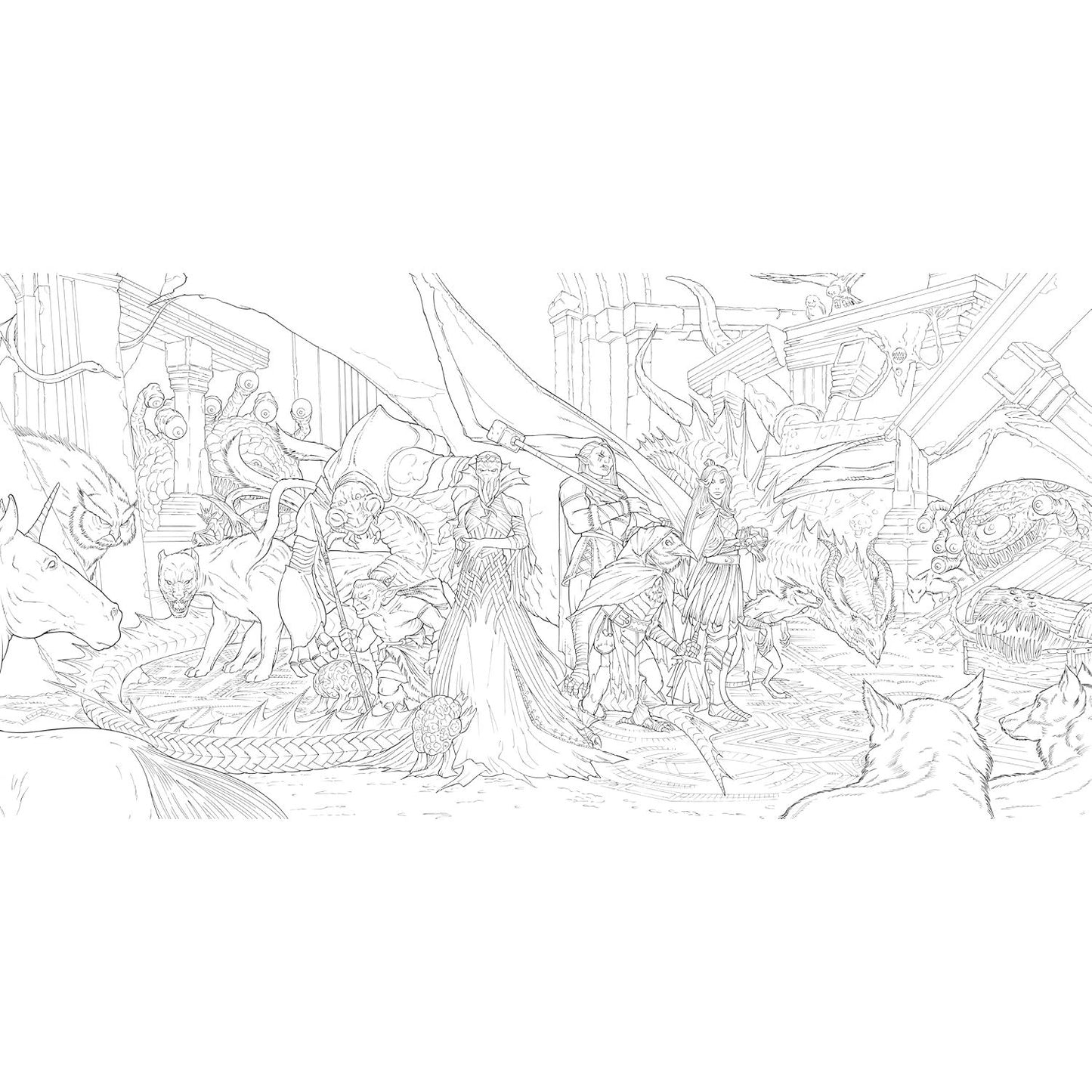 THE DUNGEONS & DRAGONS COLORING BOOK