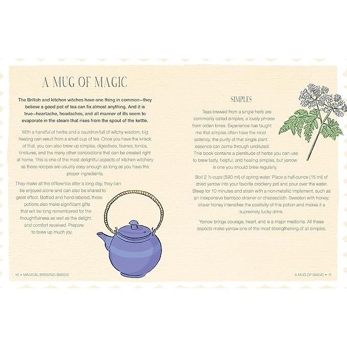 WICCAN TEAS AND BREWS: RECIPES FOR MAGICAL DRINKS, ESSENCES, AND TINCTURES BY CERRIDWEN GREENLEAF