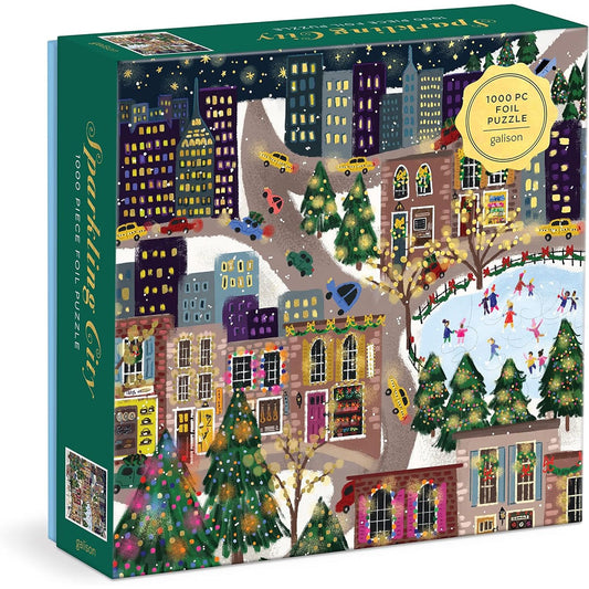 SPARKLING CITY 1000 PIECE FOIL JIGSAW PUZZLE