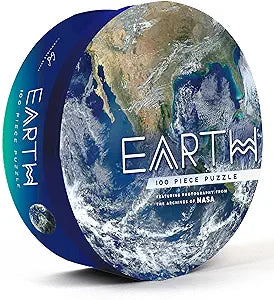 EARTH ROUND JIGSAW PUZZLE 100 PIECES