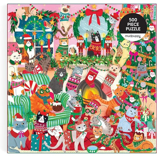 MERRY CATMAS 500 PC PUZZLE
