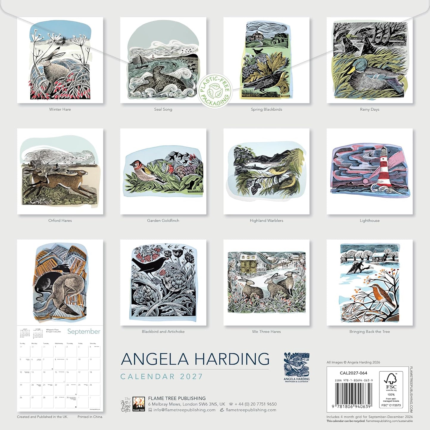 ANGELA HARDING WALL CALENDAR 2027