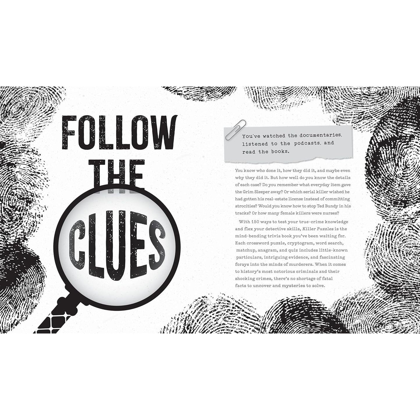 KILLER PUZZLES: CROSSWORDS, CYPHERS, CRYPTOGRAMS, AND MORE FOR THE TRUE CRIME OBSESSED