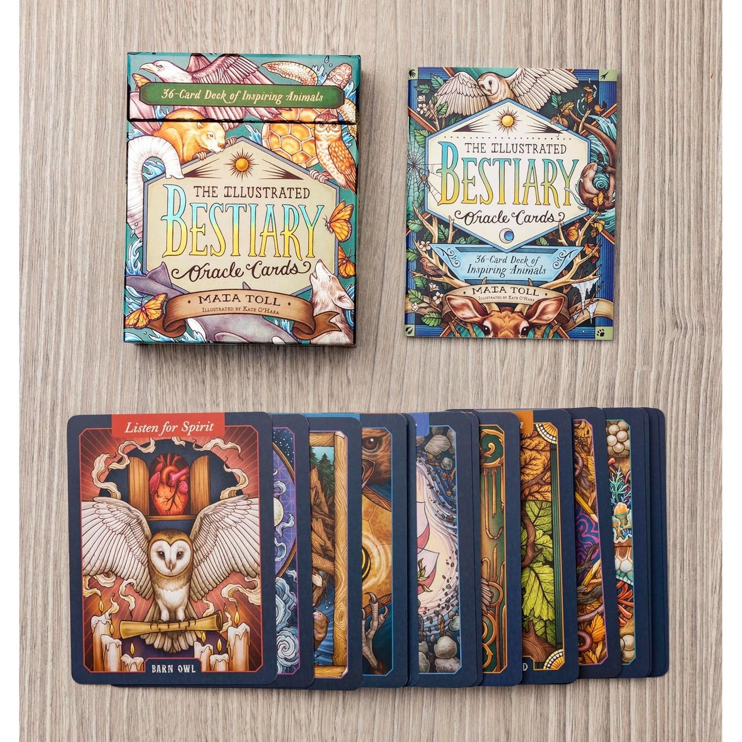 THE ILLUSTRATED BESTIARY ORACLE CARDS BY MAIA TOLL