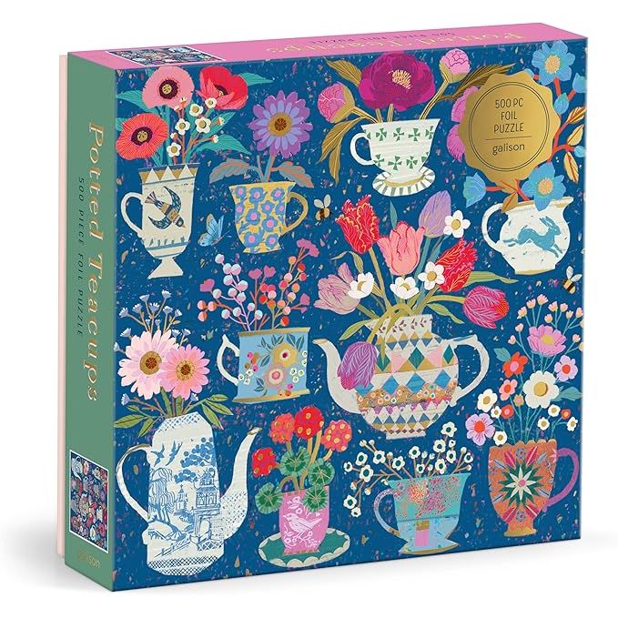POTTED TEACUPS 500PC FOIL PUZZLE