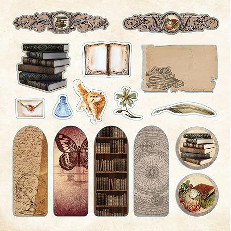 BIBLIOPHILIA EPHEMERA STICKER BOOK