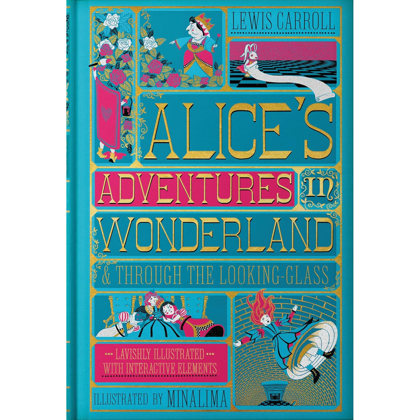 ALICE'S ADVENTURES IN WONDERLAND AND THROUGH THE LOOKING GLASS BY LEWIS CARROLL