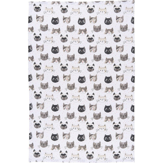 CAT'S MEOW COTTON TEA TOWEL BY DANICA STUDIO