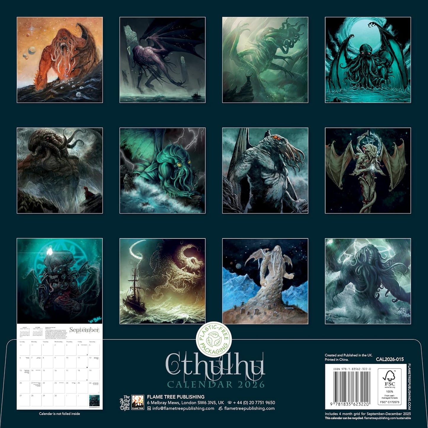 CTHULHU WALL CALENDAR 2026
