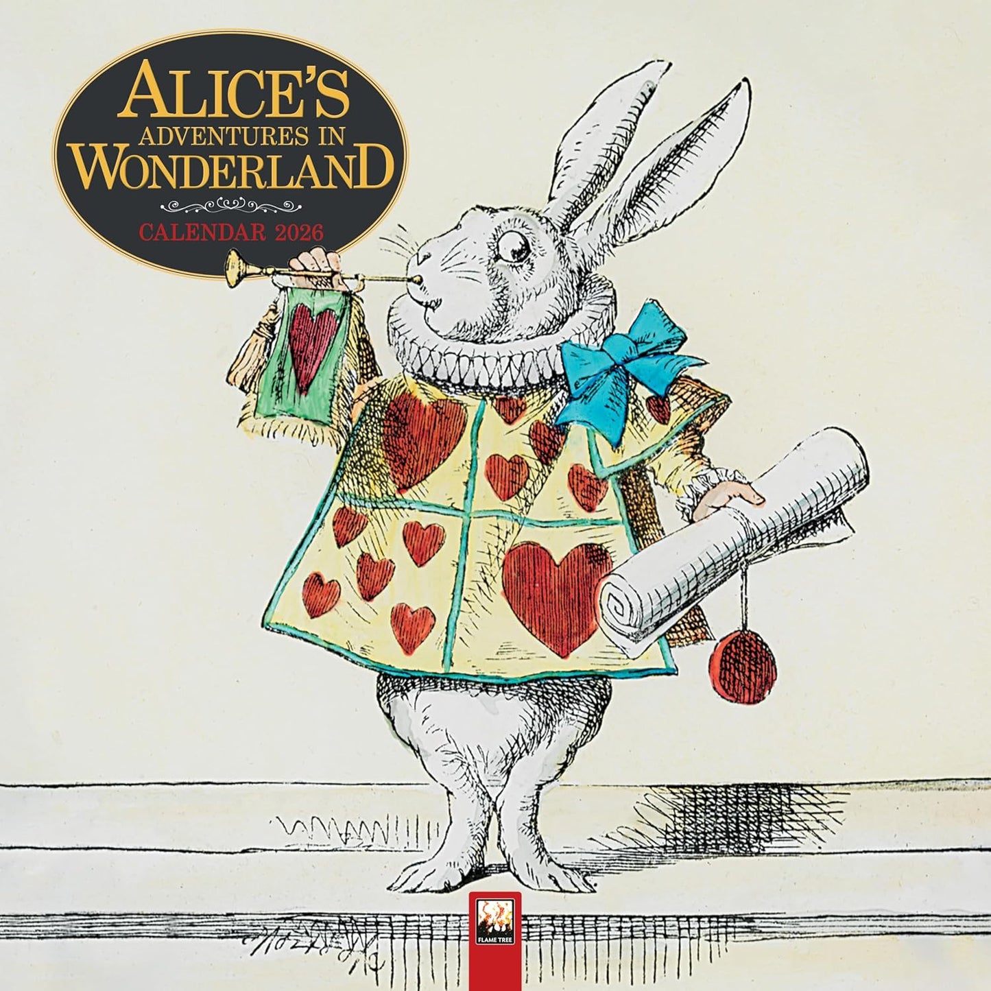 ALICE'S ADVENTURES IN WONDERLAND WALL CALENDAR 2026