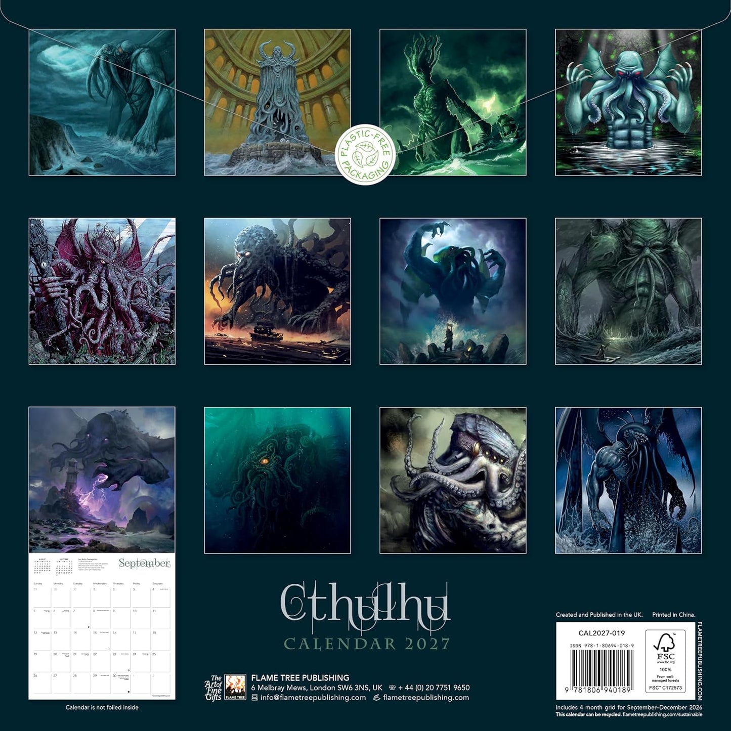 CTHULU WALL CALENDAR 2027