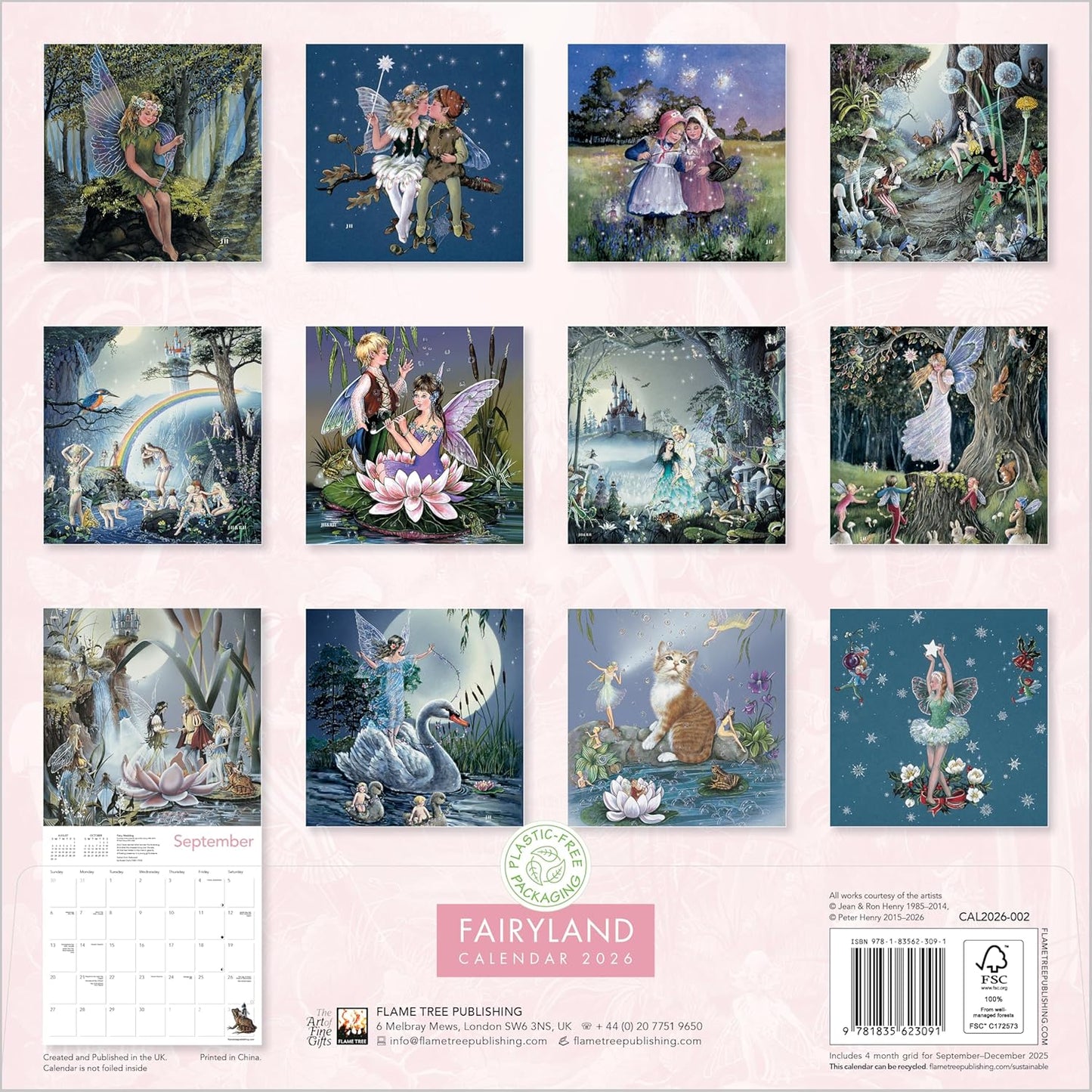 FAIRYLAND 2026 WALL CALENDAR