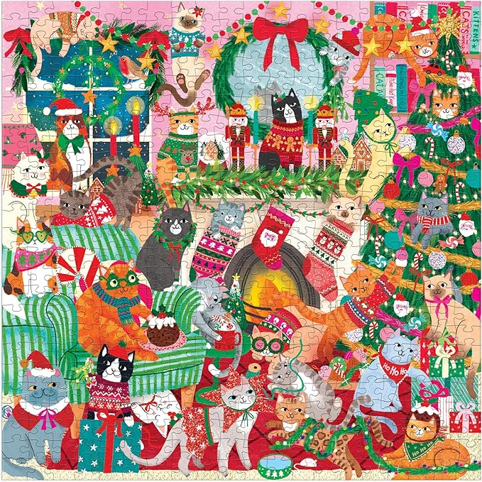 MERRY CATMAS 500 PC PUZZLE